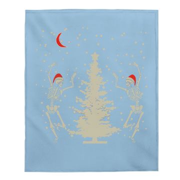 Discover Dancing Skeleton Christmas Christmas Baby Blanket