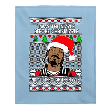 Discover Snoop Dogg 'twas The Nizzle Before Chrismizzle Ugly Christmas Baby Blanket
