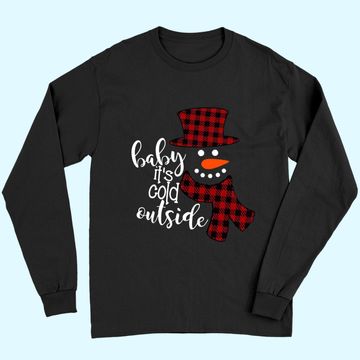 Discover Baby It's Cold Outside Remimi Girl's Christmas Buffalo Plaid Raglan Patchwork Long Sleeves