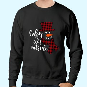 Discover Baby It's Cold Outside Remimi Girl's Christmas Buffalo Plaid Raglan Patchwork Sweatshirts