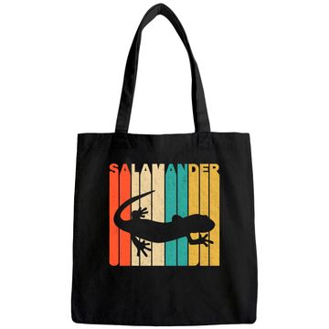 Discover Vintage Retro Style Salamander Silhouette Tote Bag