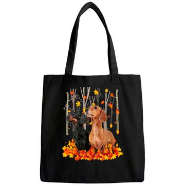 Discover Hello Autumn Maple Dachshund Leaf Fall Cute Dachshund Tote Bag