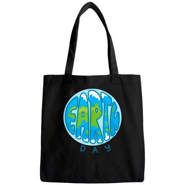 Discover Retro Happy Earth Day, Environment, Saving the Planet Tote Bag