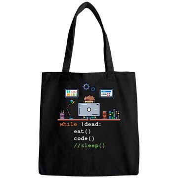 Discover Computer Science Python Programmer Eat Code Sleep Tote Bag