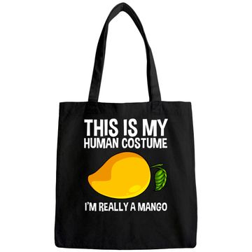 Discover This Is My Human Costume Mango Fruit Tote Bag