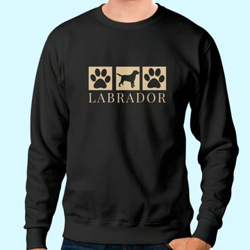 Discover Labrador Retriever Silhouette Dog Black Lab Mom Dad Sweatshirt