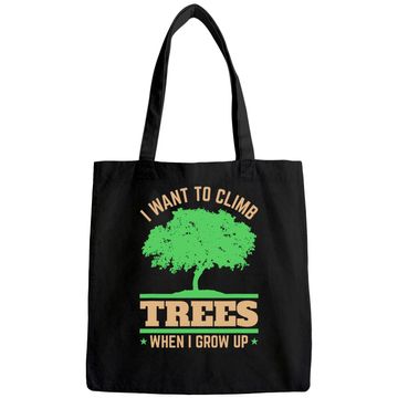 Discover Future Arborist Tree Surgeon Trees Climbing Tote Bag