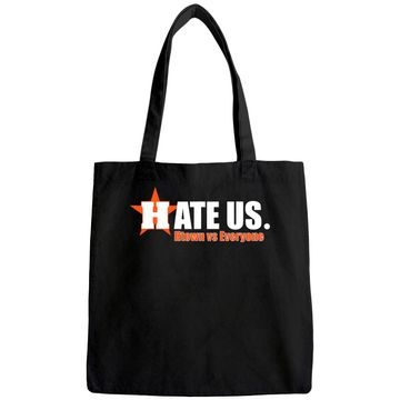 Discover Hate Us Htown vs Everyone Houston Baseball Supporter Tote Bag