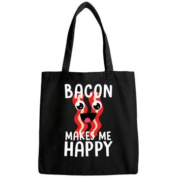 Discover Bacon Makes Me Happy Tote Bag