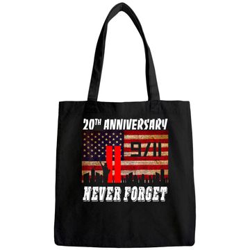 Discover Never Forget 9-11 20th Anniversary Patriot Day Tote Bag