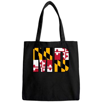 Discover Maryland State Flag Md Baltimore Pride Tote Bag