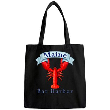 Discover Maine State Bar Harbor Lobster Tote Bag