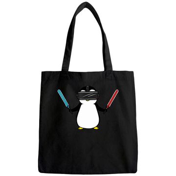 Discover Beat Saber VR Gamer Penguin Tote Bag