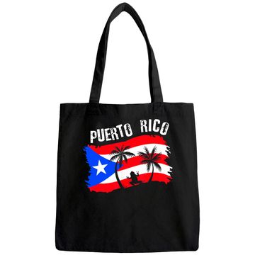 Discover Distressed Style Puerto Rico Frog Tote Bag