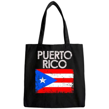 Discover Vintage Puerto Rico Rican Flag Tote Bag
