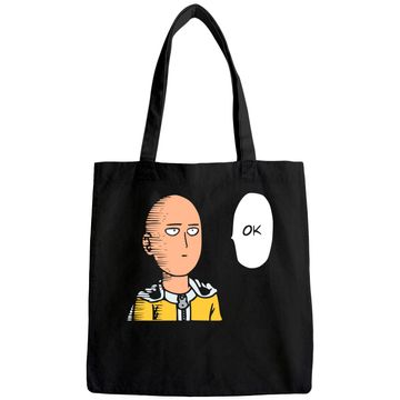 Discover One-Punch Anime Saitama Tote Bag