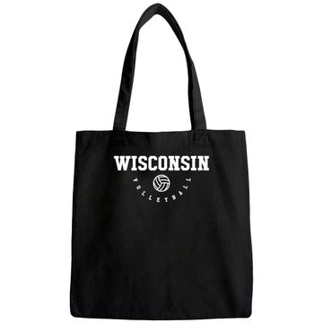 Discover Women's Wisconsin Volleyball Team Tote Bag