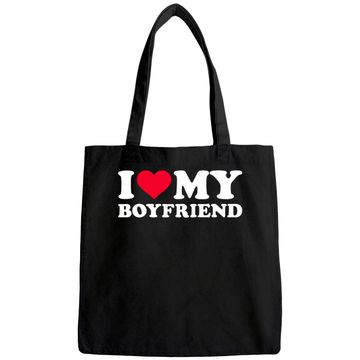 Discover I Love My Boyfriend Tote Bag
