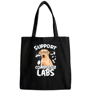 Discover Computer Lab Funny Computer Science Teacher Dog Tote Bag