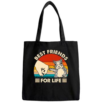 Discover Squirrel Best Friend For Life Fist Bump Tote Bag