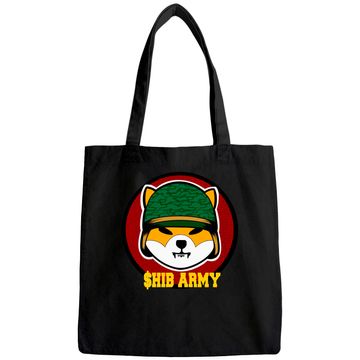 Discover SHIB ARMY Shiba Inu Coin Tote Bag