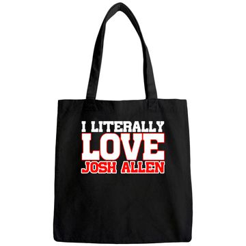 Discover I Literally Love Josh Allen Buffalo Football Tote Bag