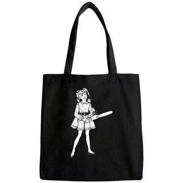 Discover Chainsaw Girl Punk Goth Horror Fan Sinister Rocker Tote Bag