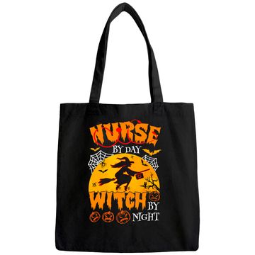 Discover Nurse By Day Witch By Night Halloween Tote Bag