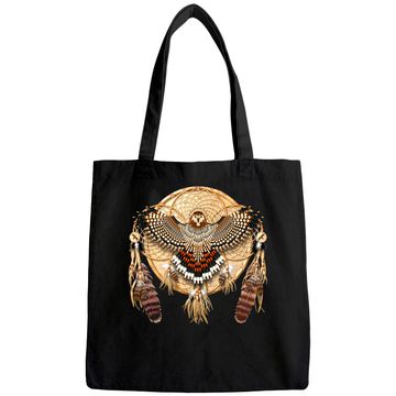 Discover Red-Tail Hawk Dreamcatcher Mandala Classic Tote Bag