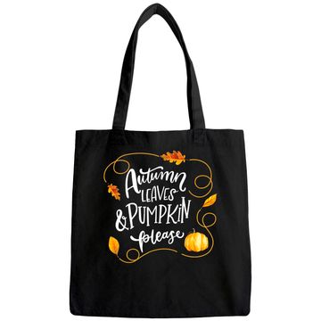 Discover Autumn Leaves & Pumpkin Please Tote Bag