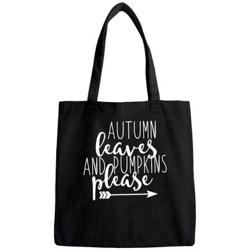 Discover Autumn Leaves and Pumpkins Please Tote Bag