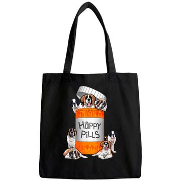 Discover Happy Pills Saint Bernard Tote Bag