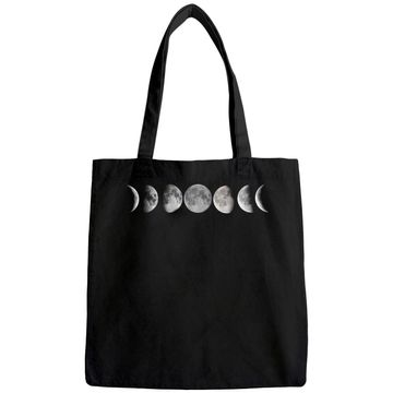 Discover Lunar Cycle Tote Bag Astronomy Full Moon Tote Bag
