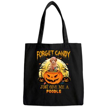 Discover Candy Pumpkin Poodle Dog Tote Bag