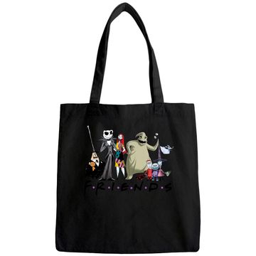 Discover Nightmare Before Christmas Characters Friends Halloween Tote Bag