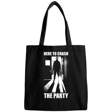 Discover Halloween Michael Myers Here To Crash The Party Tote Bag
