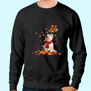 Discover Westie Autumn Leaf Classic Sweatshirt