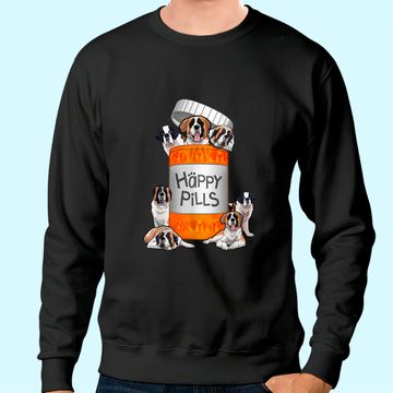 Discover Happy Pills Saint Bernard Sweatshirt