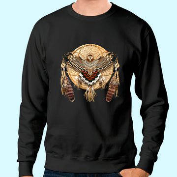 Discover Red-Tail Hawk Dreamcatcher Mandala Classic Sweatshirt