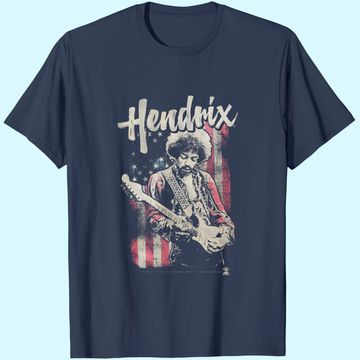 Discover Jimi Hendrix - Mens Flag Hendrix T-Shirt