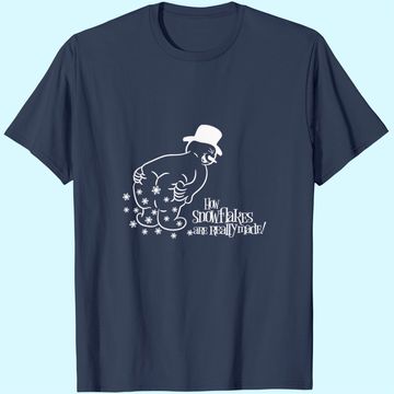 Discover How Snowflake Are Really Made Snowman T Shirt