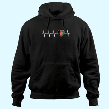 Discover Afghani Heartbeat I Love Afghanistan Heart Flag Hoodie