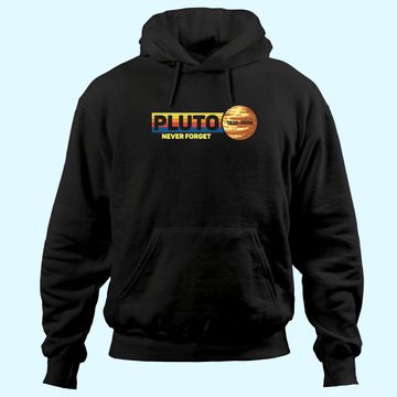 Discover Pluto Never Forget Science Space Retro Hoodie