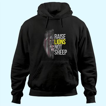Discover Raise Lions Not Sheep Fearless Lion Hoodie