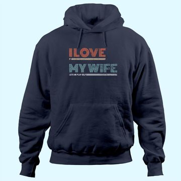 Discover Mens I Love It When My Wife Lets Me Golf Valentines Golfer Funny Hoodie