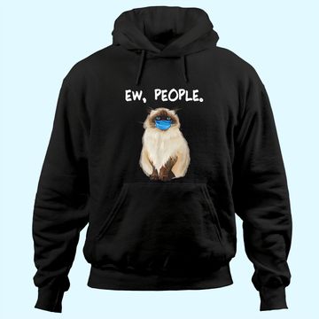 Discover Ew People Cat Wearing Face Mask Hoodie