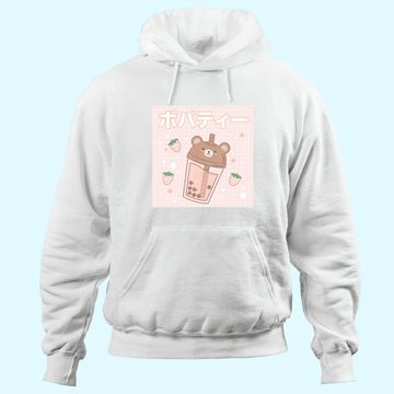 Discover Bubble Milk Tea Boba Cute Bear Kawaii Aesthetic Hoodie