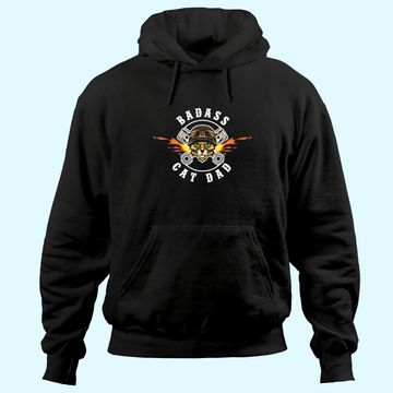 Discover Badass Cat Dad | Best Cat Dad Ever | Funny Hoodie
