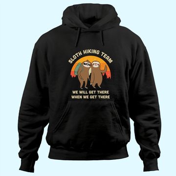 Discover Sloth Hiking Team - Funny Vintage Gift Hoodie