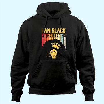 Discover Retro Vintage Black Excellence African Pride History Month Hoodie